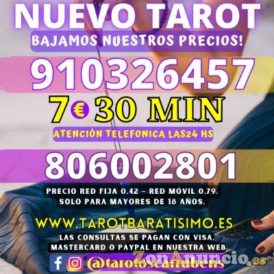 Tarot serio y económico 7 euros